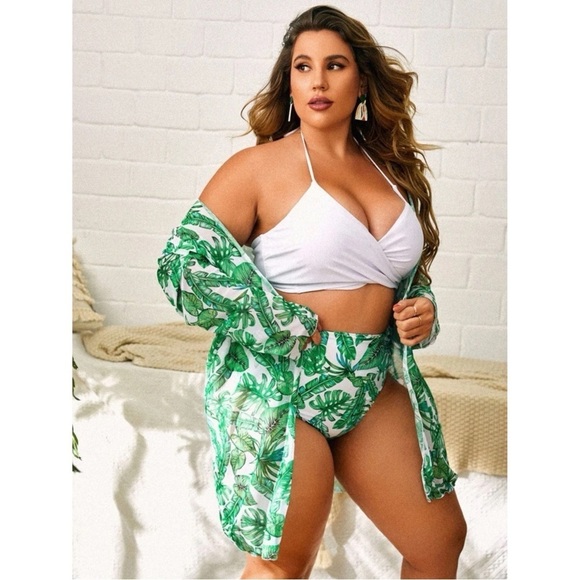 [Shein] Tropical Vacay Cover Up - Picture 3 of 5